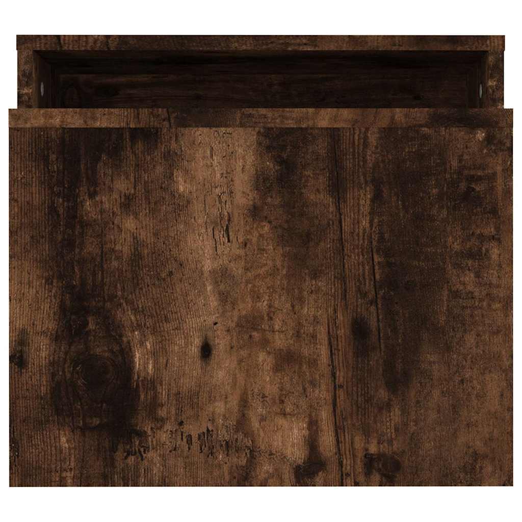 815546 vidaXL Coffee Table Set Smoked Oak 100x48x40 cm Engineered Wood