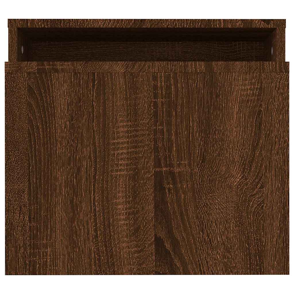 Coffee Table Set Brown Oak 100x48x40 cm Engineered Wood