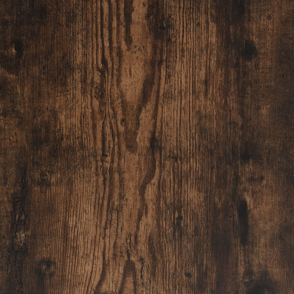 vidaXL Wall Shelf Smoked Oak 90x16x78 cm Engineered Wood