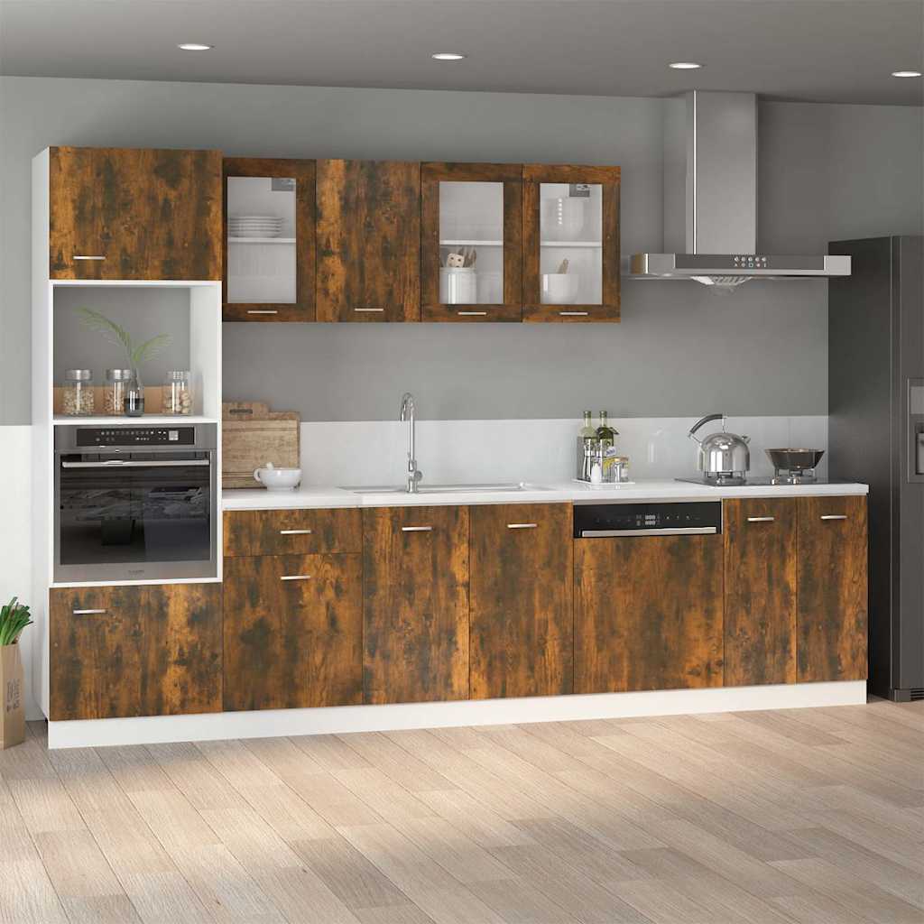 Bottom Cabinet "Lyon" Smoked Oak 60x46x81,5 cm Engineered Wood