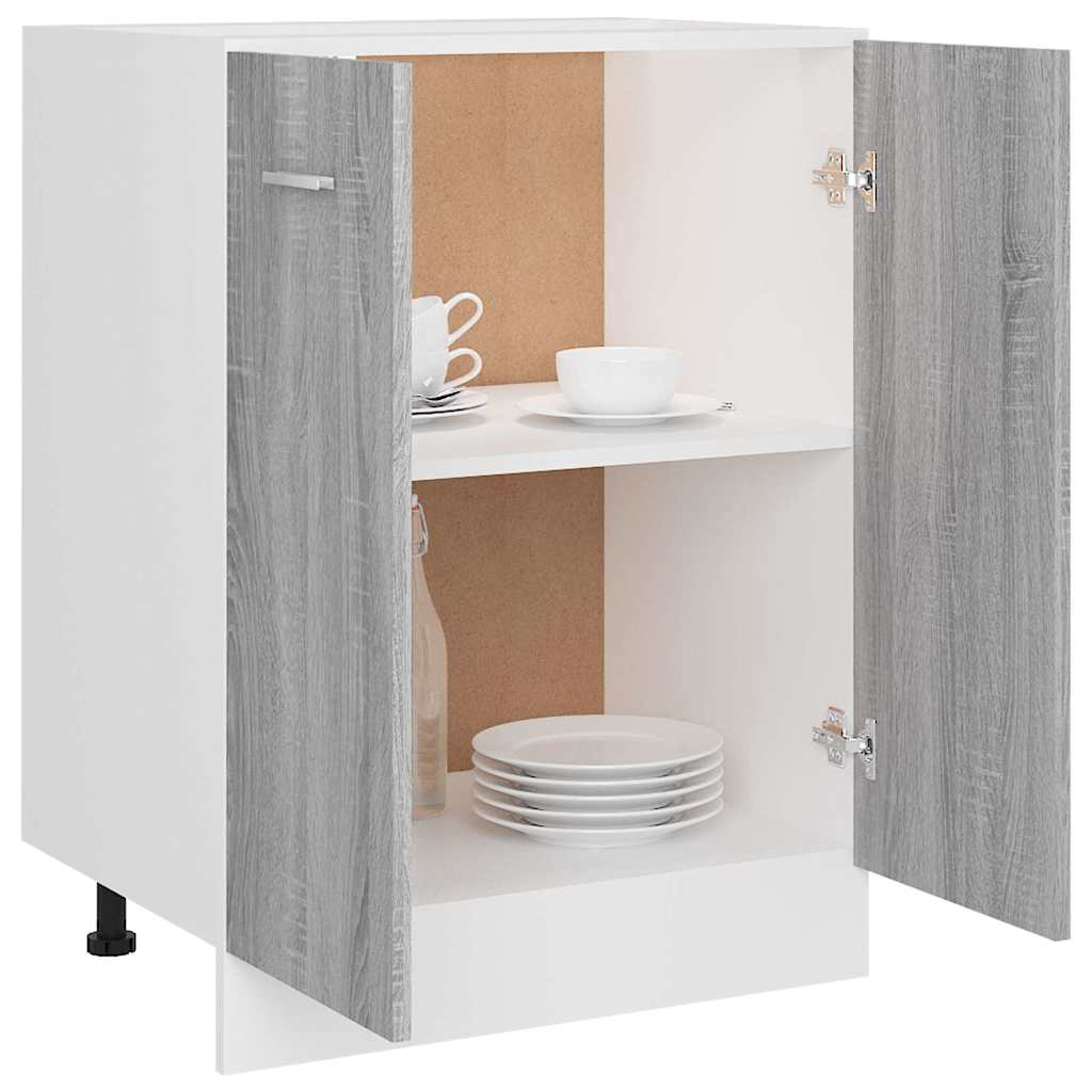 Bottom Cabinet "Lyon" Grey Sonoma 60x46x81,5 cm Engineered Wood