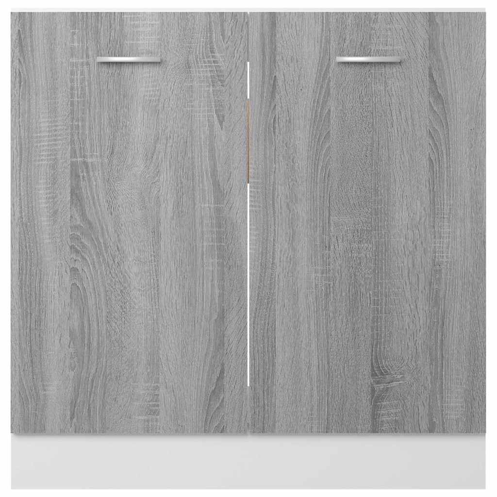 Sink Bottom Cabinet "Lyon" Grey Sonoma 80x46x81.5 cm