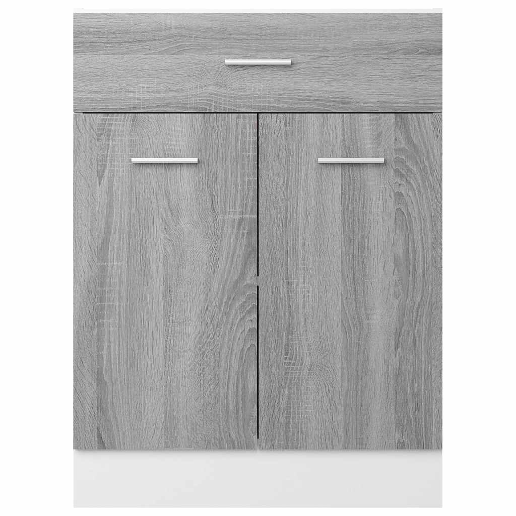 Drawer Bottom Cabinet "Lyon" Grey Sonoma 60x46x81.5 cm