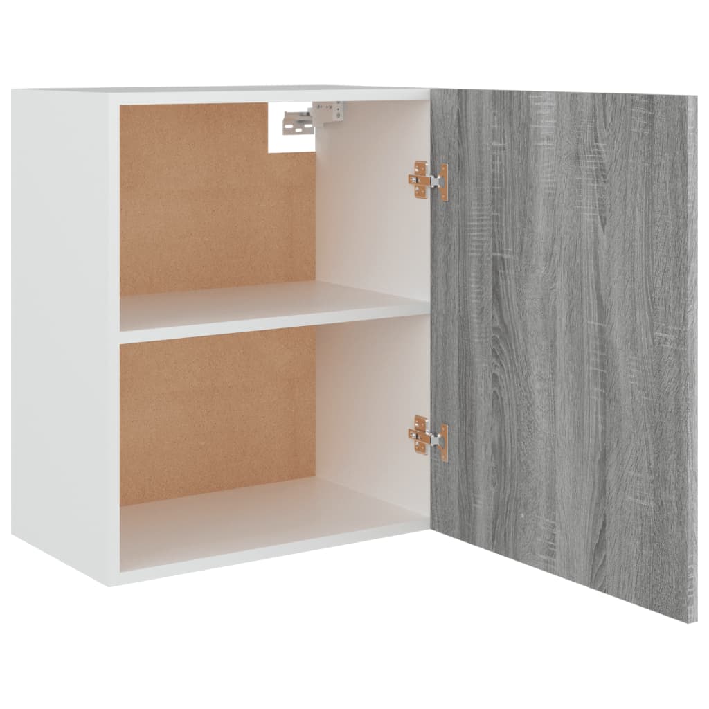 vidaXL Hanging Cabinet Grey Sonoma 50x31x60 cm Engineered Wood