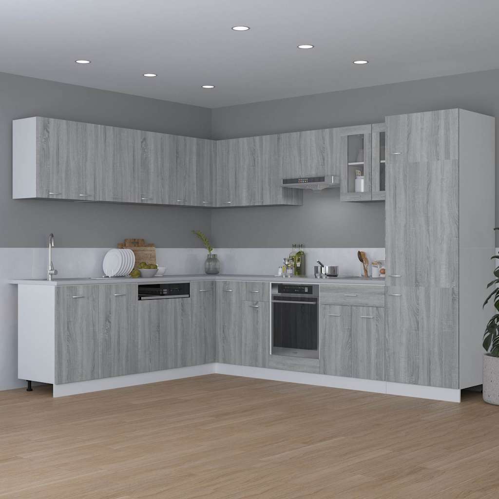 Hanging Cabinet "Lyon" Grey Sonoma 80x31x60 cm Engineered Wood