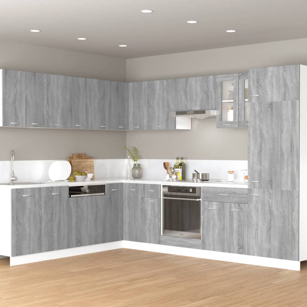 Hanging Cabinet Lyon Grey Sonoma 60x31x40 cm Engineered Wood