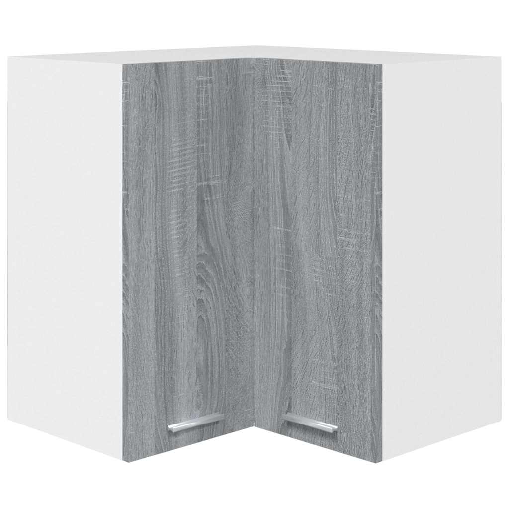 Hanging Corner Cabinet "Lyon" Grey Sonoma 57x57x60 cm