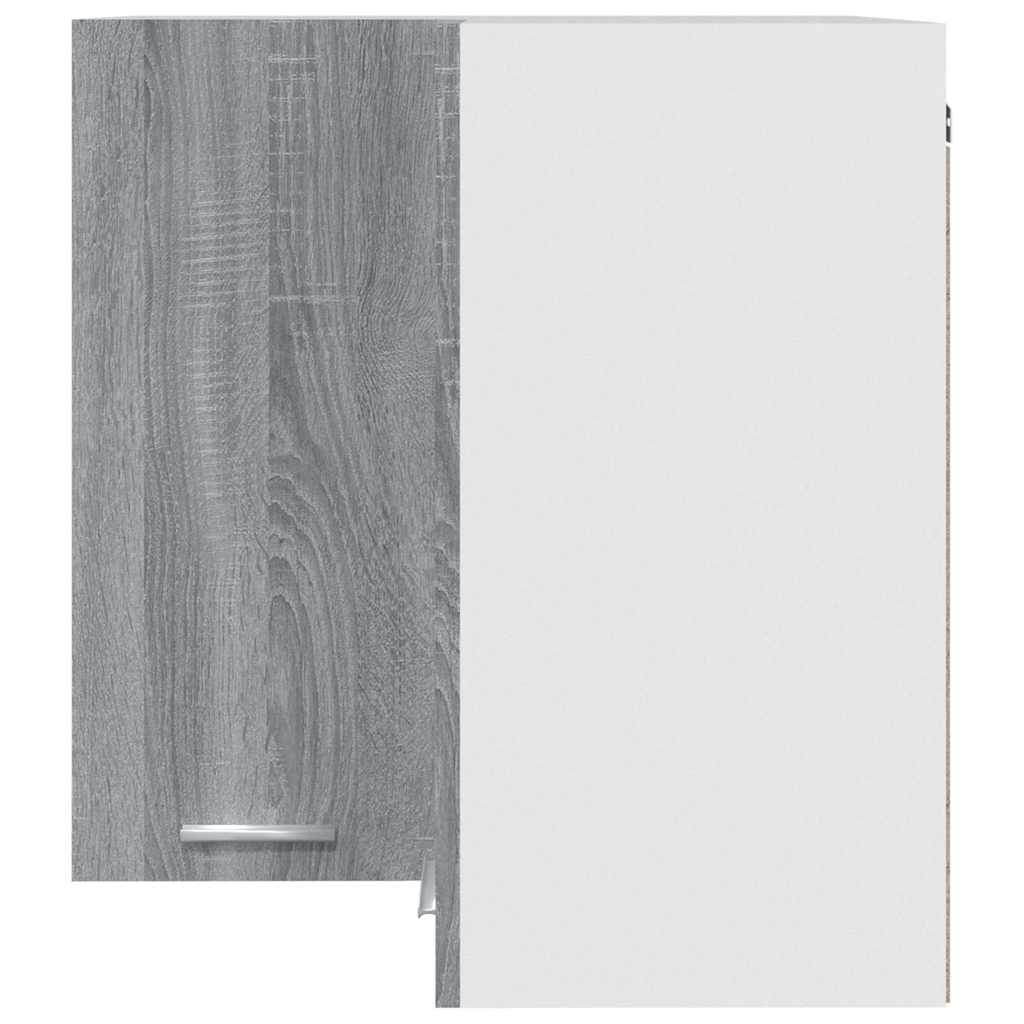 Hanging Corner Cabinet "Lyon" Grey Sonoma 57x57x60 cm