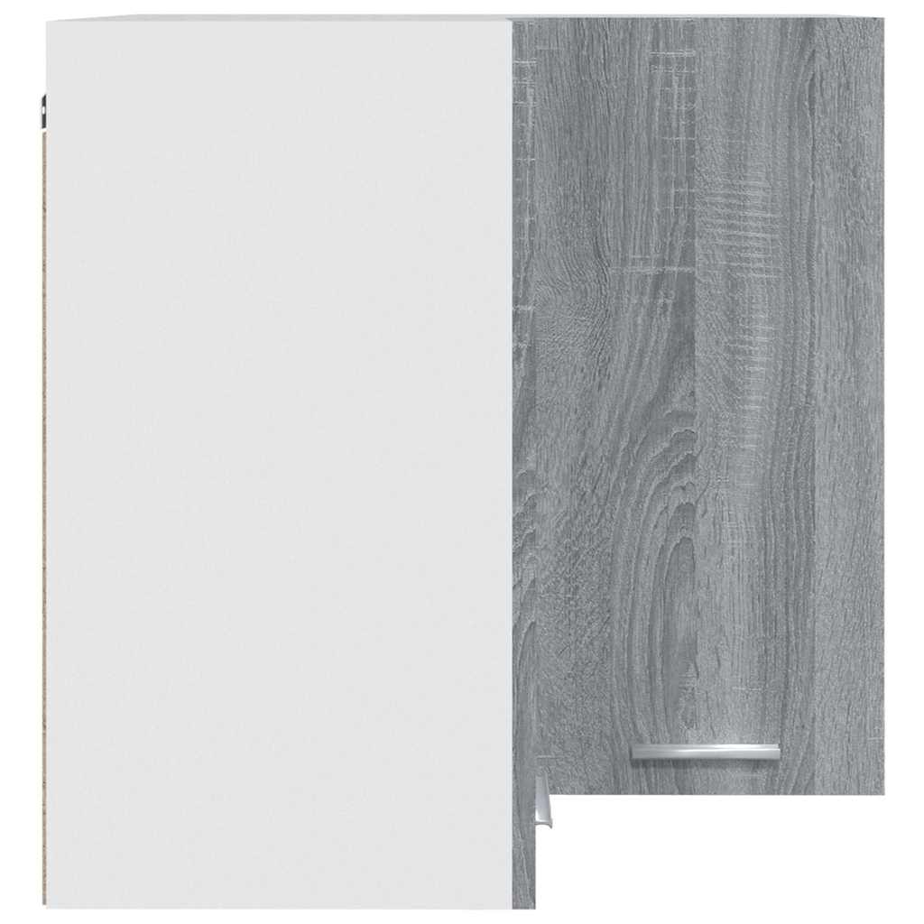 Hanging Corner Cabinet "Lyon" Grey Sonoma 57x57x60 cm
