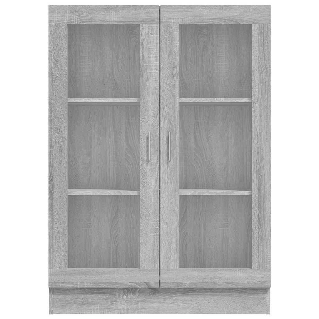 Vitrine Cabinet Grey Sonoma 82,5x30,5x115 cm Engineered Wood