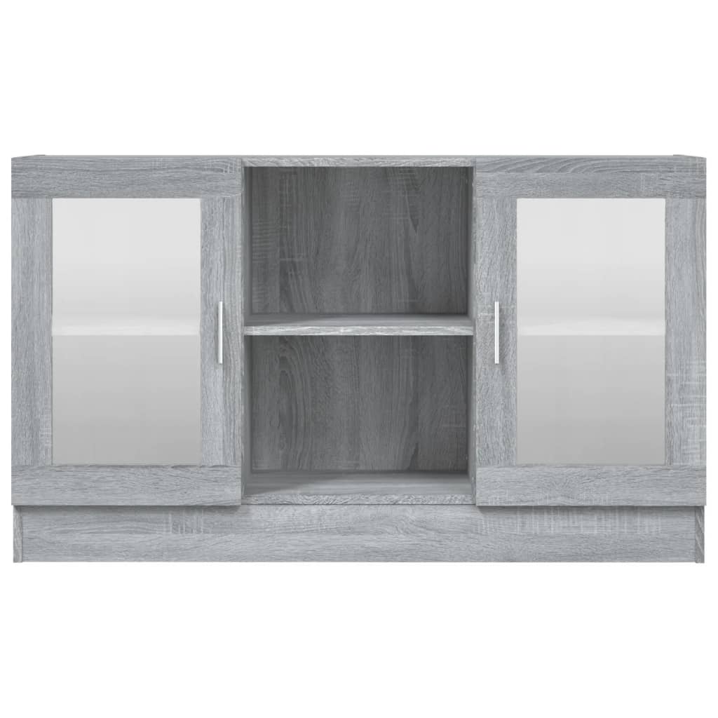 Vitrine Cabinet Grey Sonoma 120x30,5x70 cm Engineered Wood