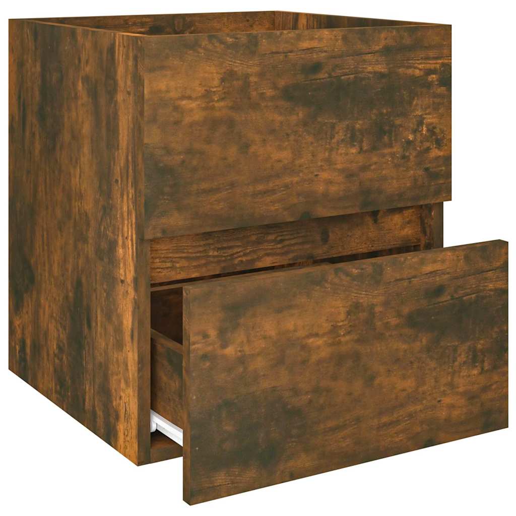 Sink Cabinet Smoked Oak 41x38,5x45 cm Engineered Wood