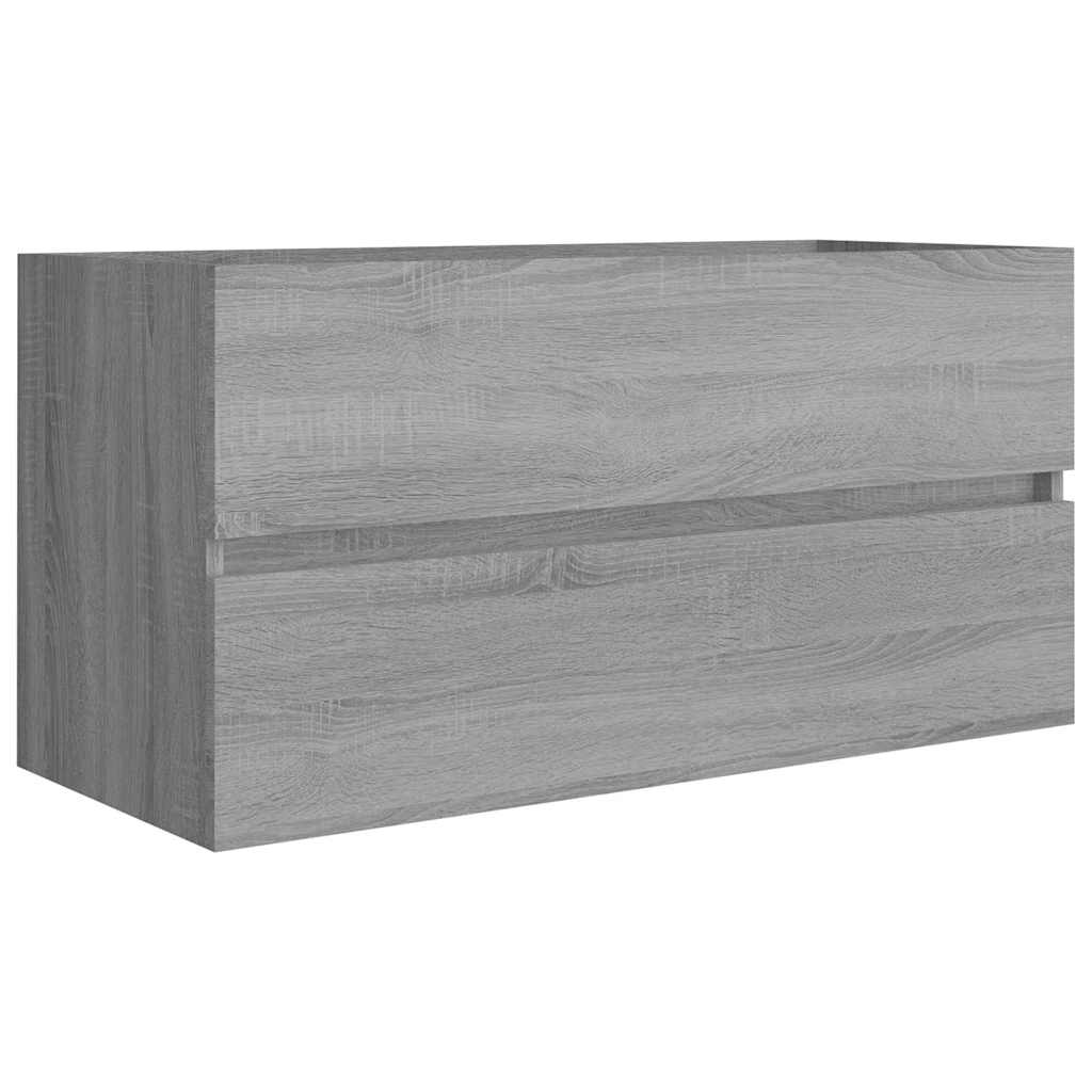 Sink Cabinet Grey Sonoma 90x38,5x45 cm Engineered Wood