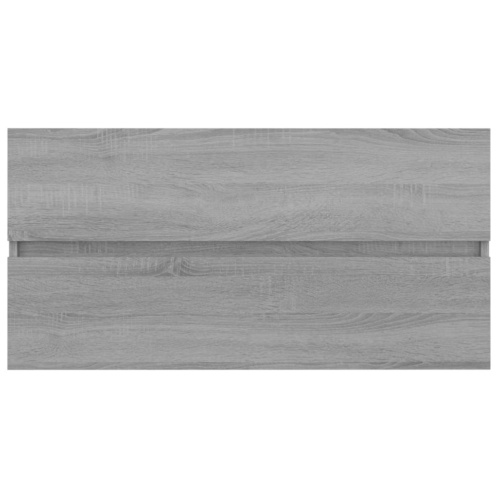 vidaXL Sink Cabinet Grey Sonoma 90x38.5x45 cm Engineered Wood