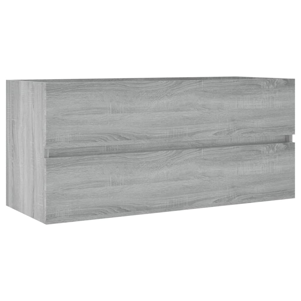 vidaXL Sink Cabinet Grey Sonoma 100x38.5x45 cm Engineered Wood