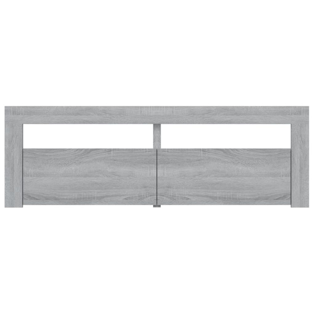 vidaXL TV Cabinet with LED Lights Grey Sonoma 120x35x40 cm