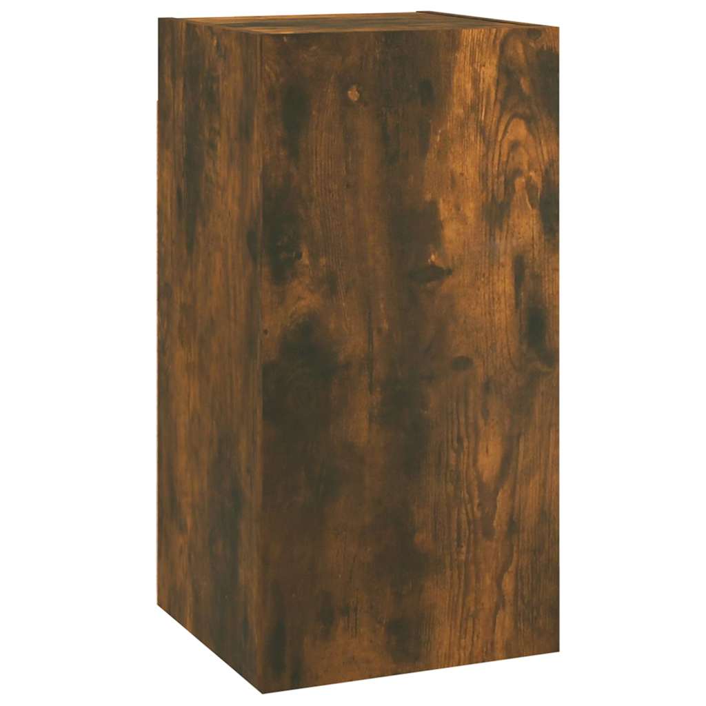 815741 vidaXL TV Cabinet Smoked Oak 30,5x30x60 cm Engineered Wood