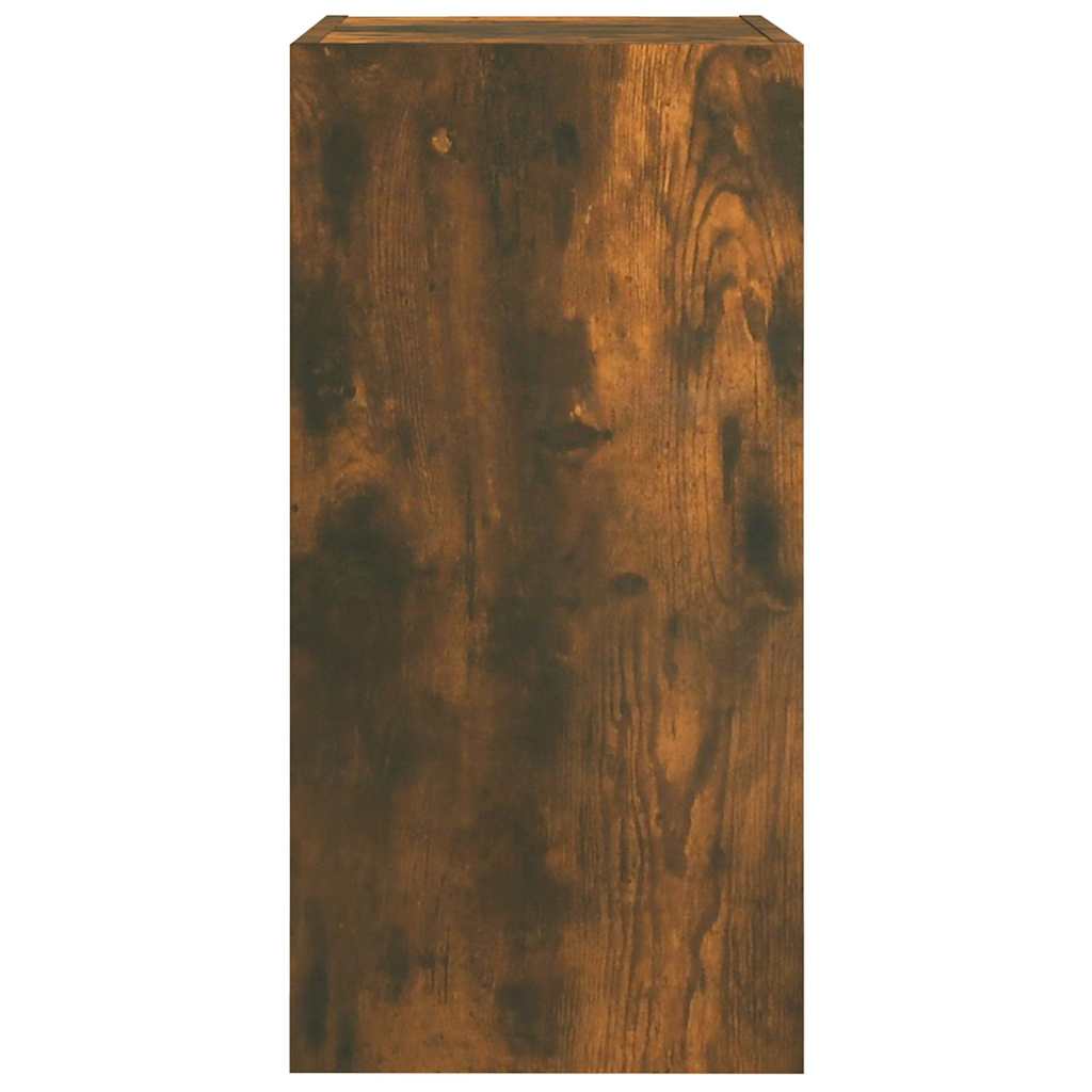 815741 vidaXL TV Cabinet Smoked Oak 30,5x30x60 cm Engineered Wood