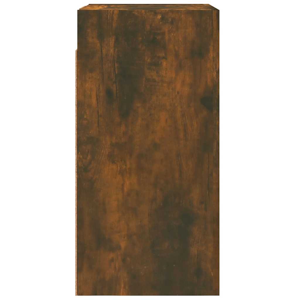 815741 vidaXL TV Cabinet Smoked Oak 30,5x30x60 cm Engineered Wood
