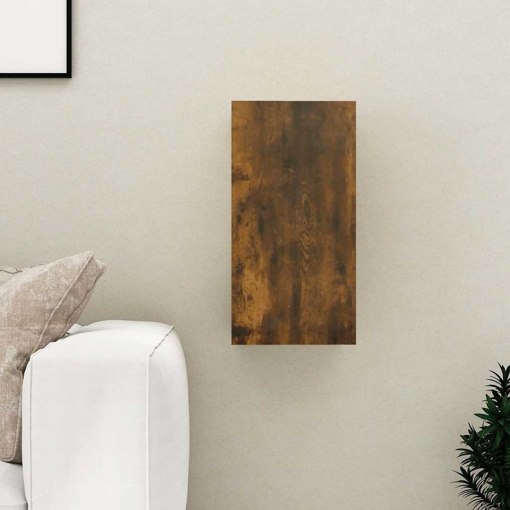 815741 vidaXL TV Cabinet Smoked Oak 30,5x30x60 cm Engineered Wood