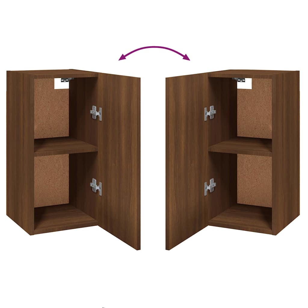 TV Cabinet Brown Oak 30,5x30x60 cm Engineered Wood