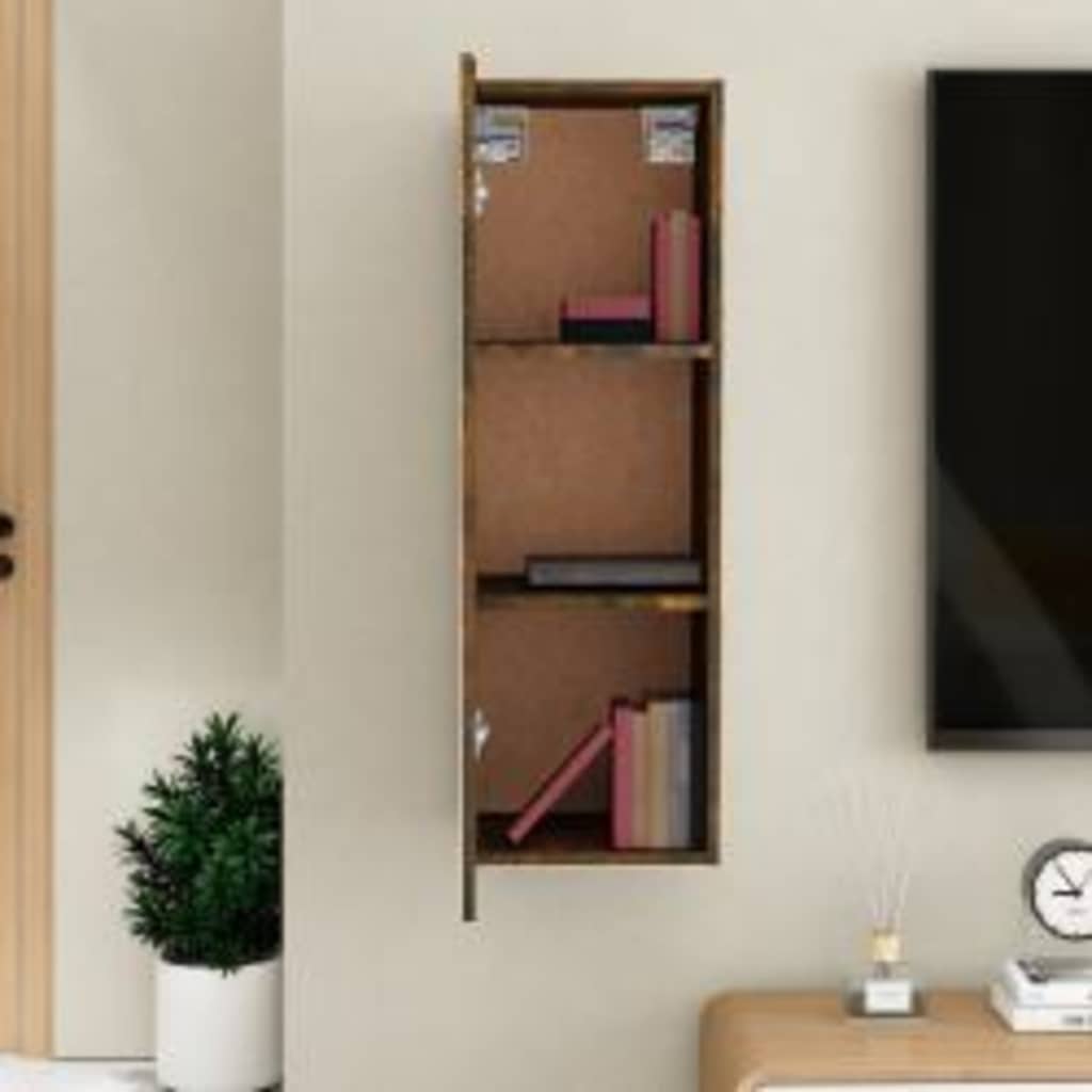 TV Cabinet Smoked Oak 30,5x30x90 cm Engineered Wood