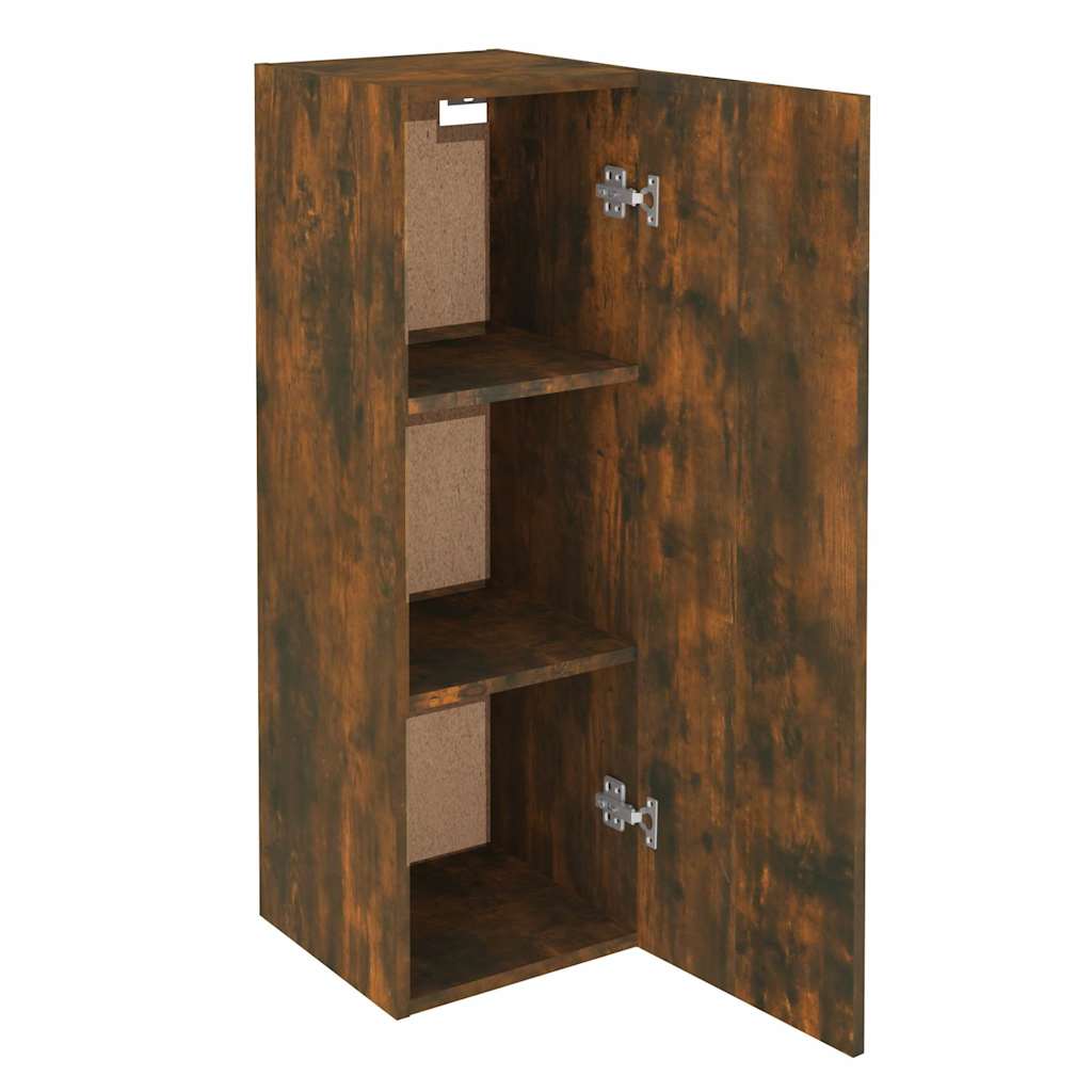 TV Cabinet Smoked Oak 30,5x30x90 cm Engineered Wood