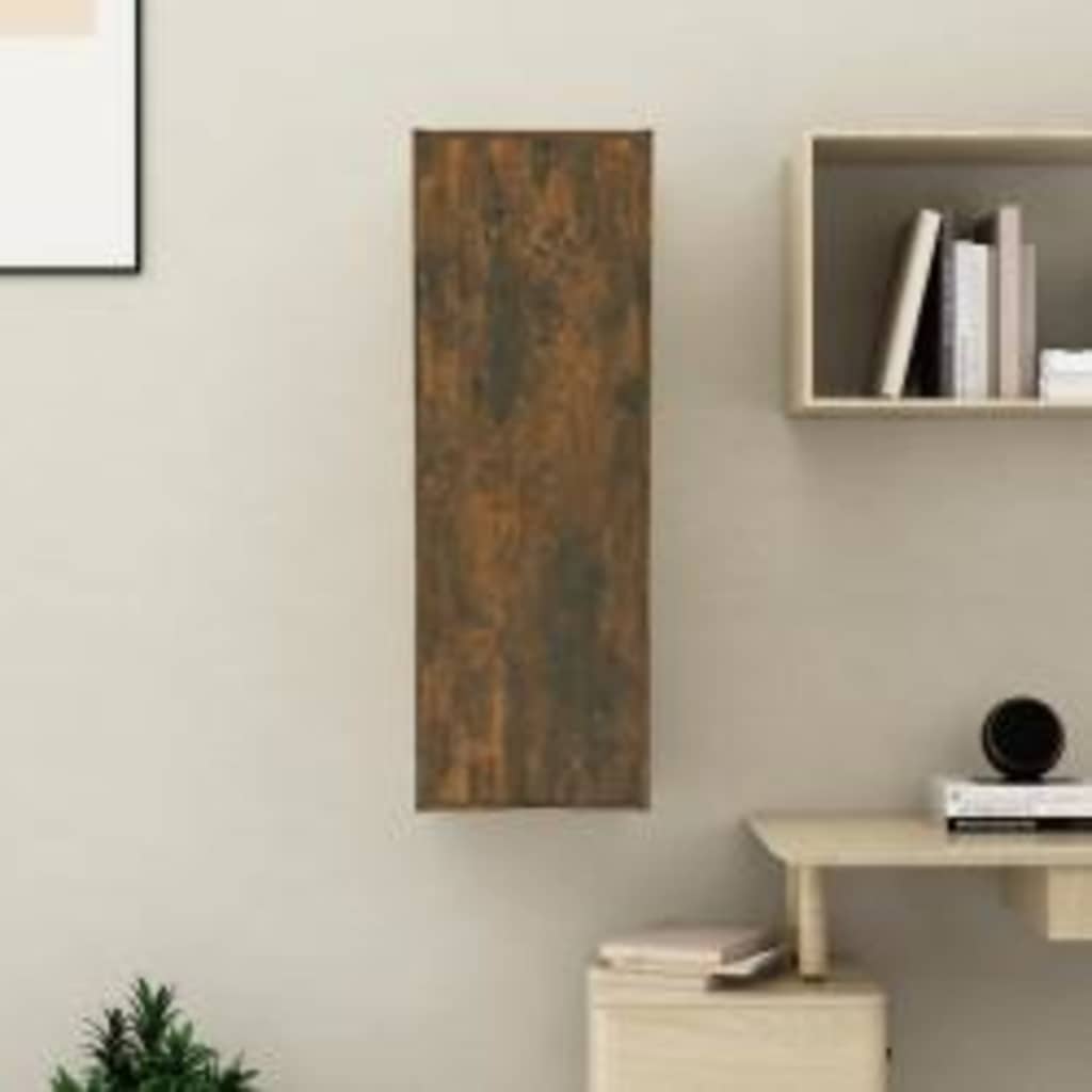 TV Cabinet Smoked Oak 30,5x30x90 cm Engineered Wood