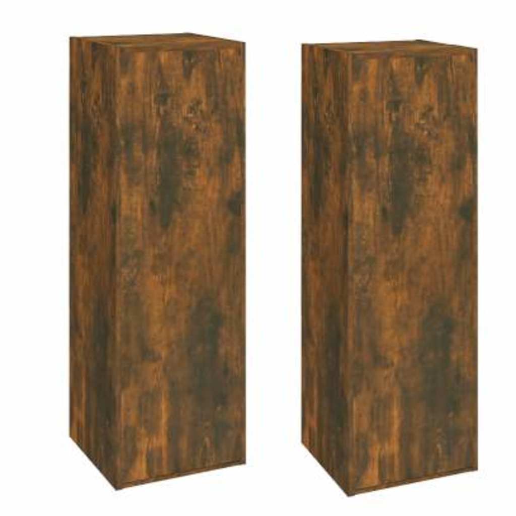 2 Piece TV Cabinet Set Smoked Oak 30,5x30x90 cm Engineered Wood