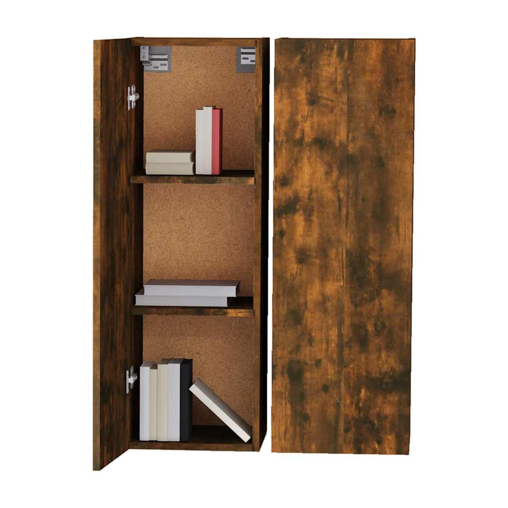 2 Piece TV Cabinet Set Smoked Oak 30,5x30x90 cm Engineered Wood