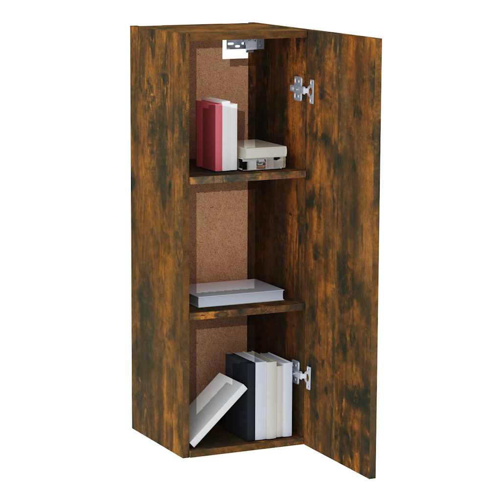 2 Piece TV Cabinet Set Smoked Oak 30,5x30x90 cm Engineered Wood