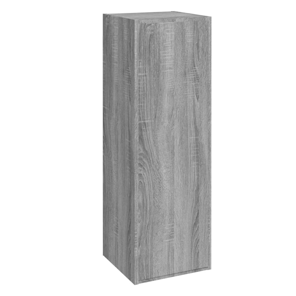 vidaXL TV Cabinets 2 pcs Grey Sonoma 30.5x30x90 cm Engineered Wood