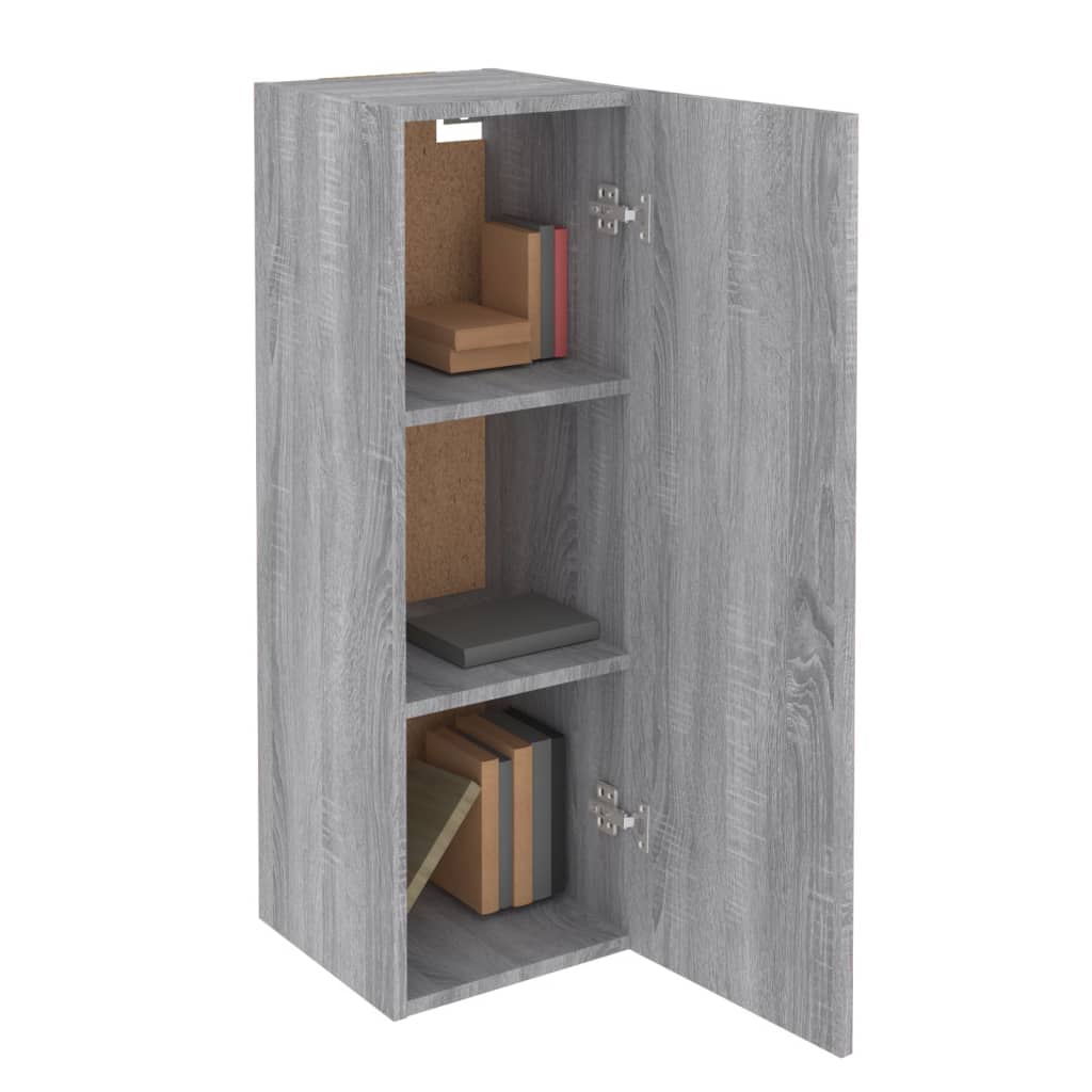 vidaXL TV Cabinets 2 pcs Grey Sonoma 30.5x30x90 cm Engineered Wood