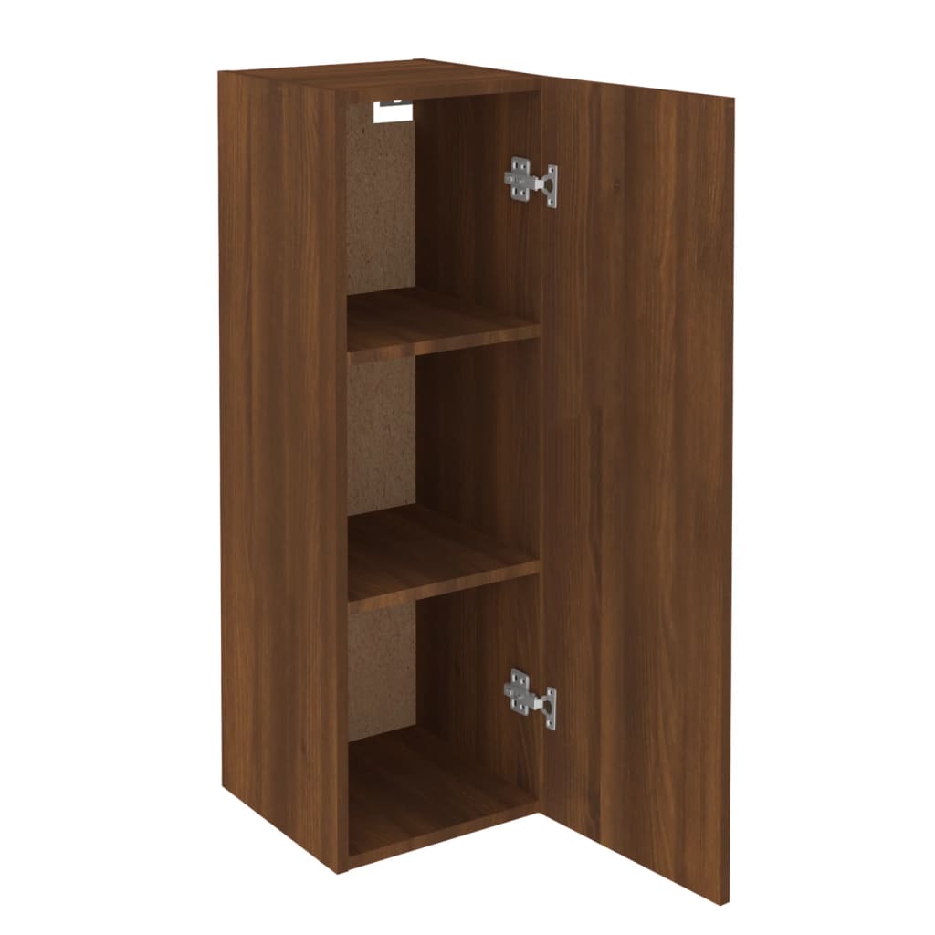 vidaXL TV Cabinet Brown Oak 30.5x30x90 cm Engineered Wood