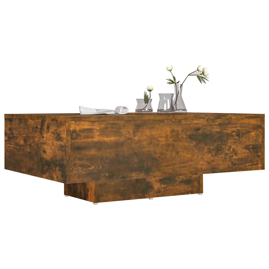 815759 vidaXL Coffee Table Smoked Oak 85x55x31 cm Engineered Wood