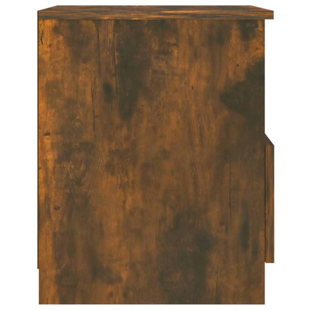 Bedside Cabinets 2 pcs Smoked Oak 40x40x50 cm Engineered Wood
