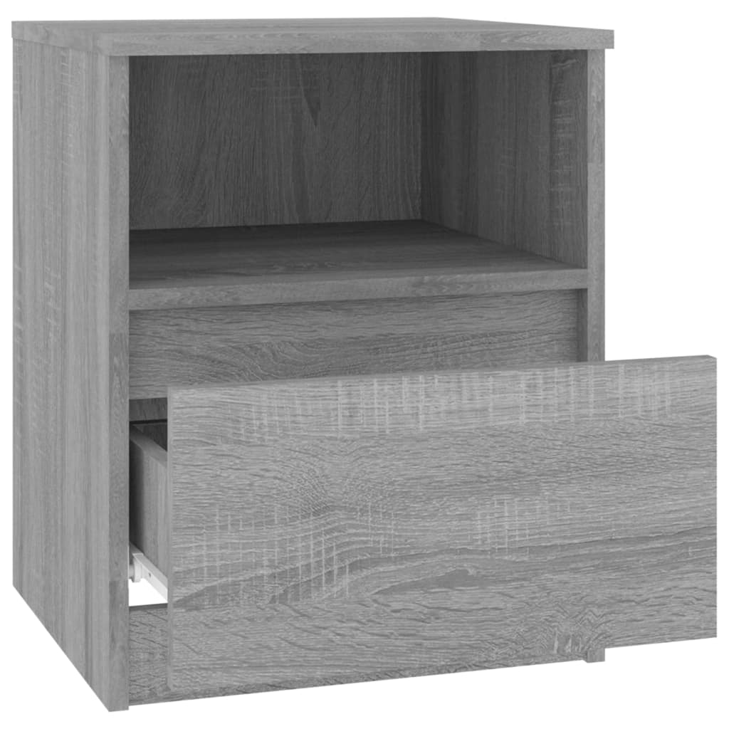 Bedside Cabinet Grey Sonoma 40x40x50 cm Engineered Wood