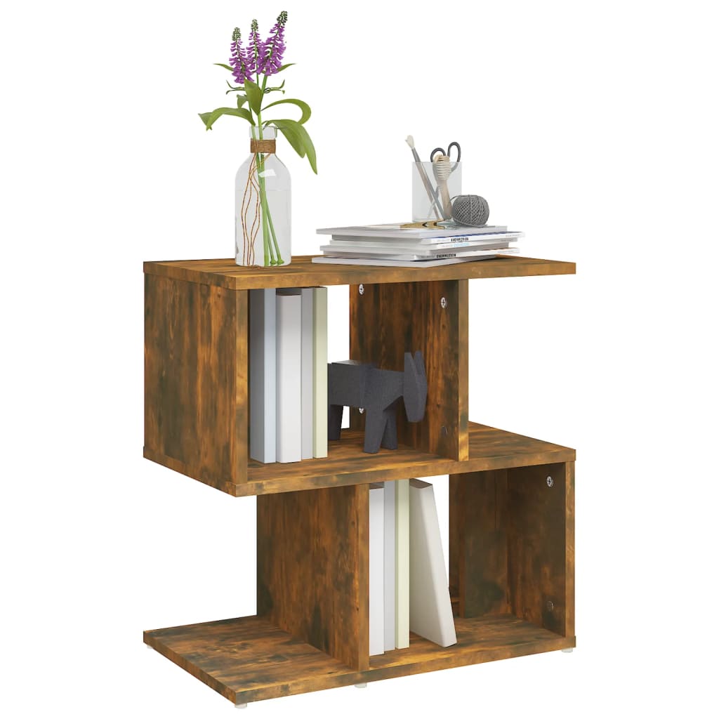 Bedside Cabinet Smoked Oak 50x30x51.5 cm Engineered Wood