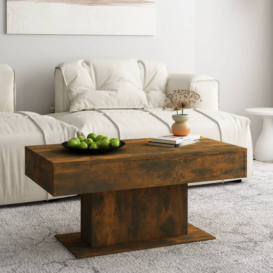 Coffee Table | Smoked oak | Engineered wood | 96x50 cm | Modern