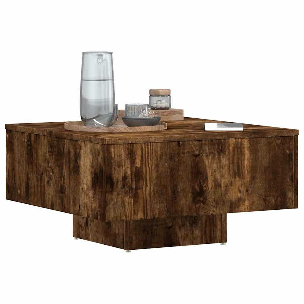 Coffee Table Smoked Oak 60x60x31,5 cm Engineered Wood