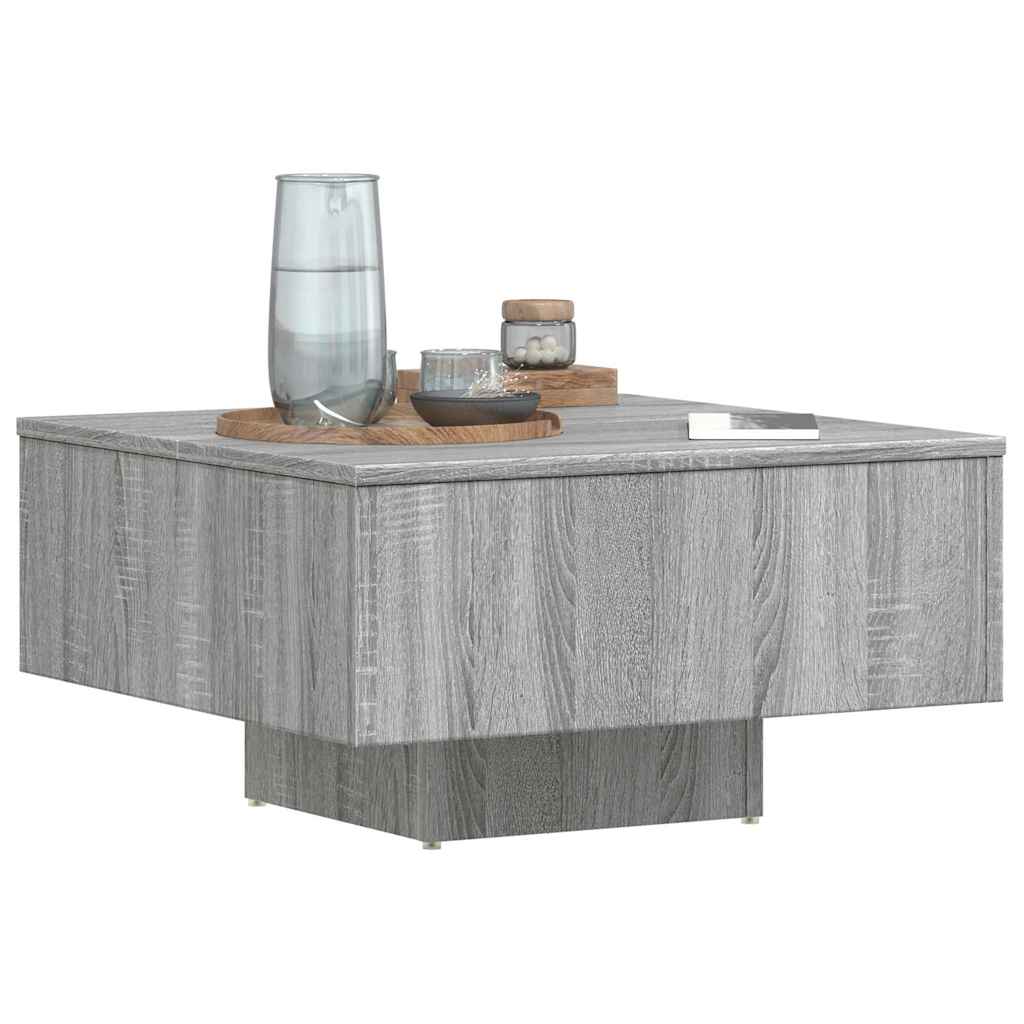 Coffee Table Grey Sonoma 60x60x31,5 cm Engineered Wood