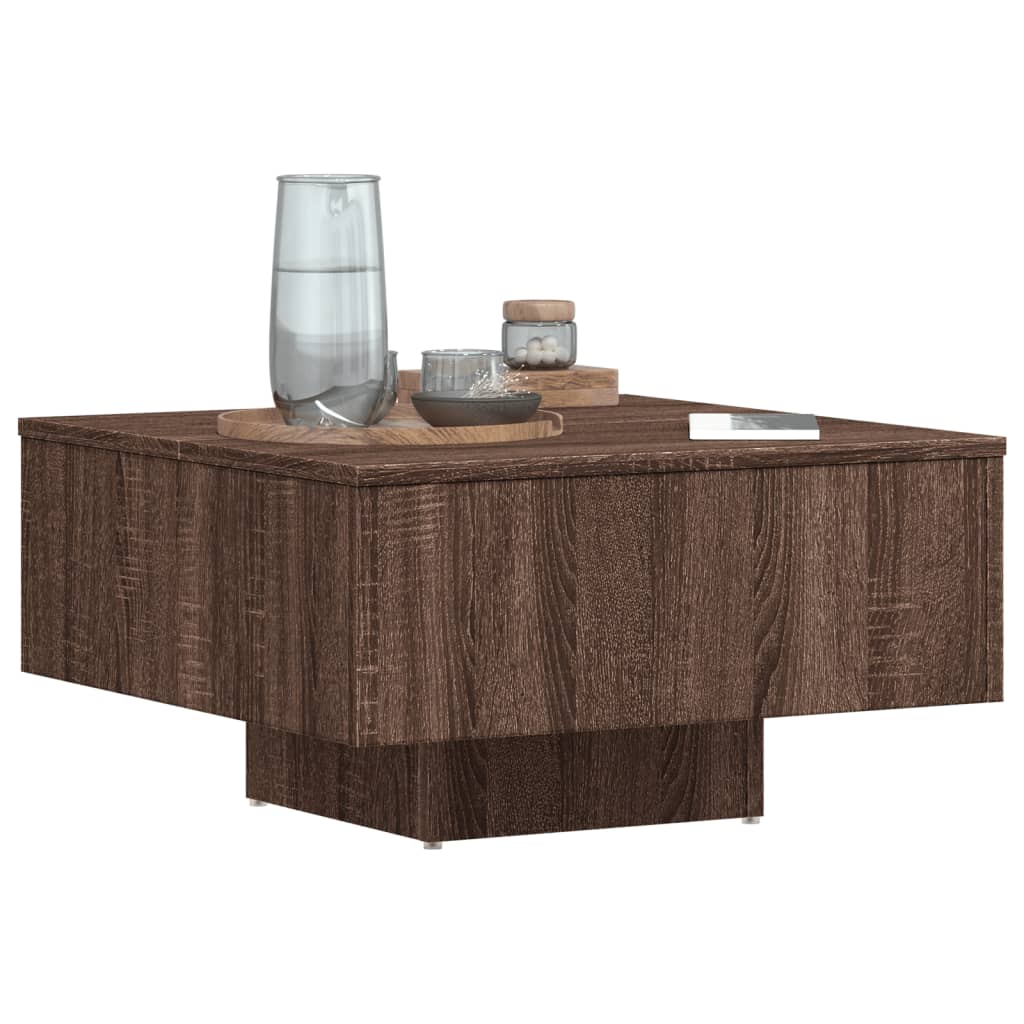 Salontafel Bruin Eiken 60x60x31,5 cm Engineered Wood