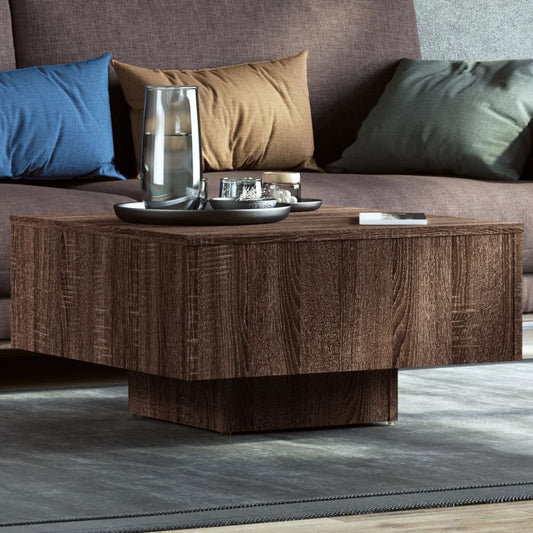 vidaXL Coffee Table Brown Oak 60x60x31.5 cm Engineered Wood