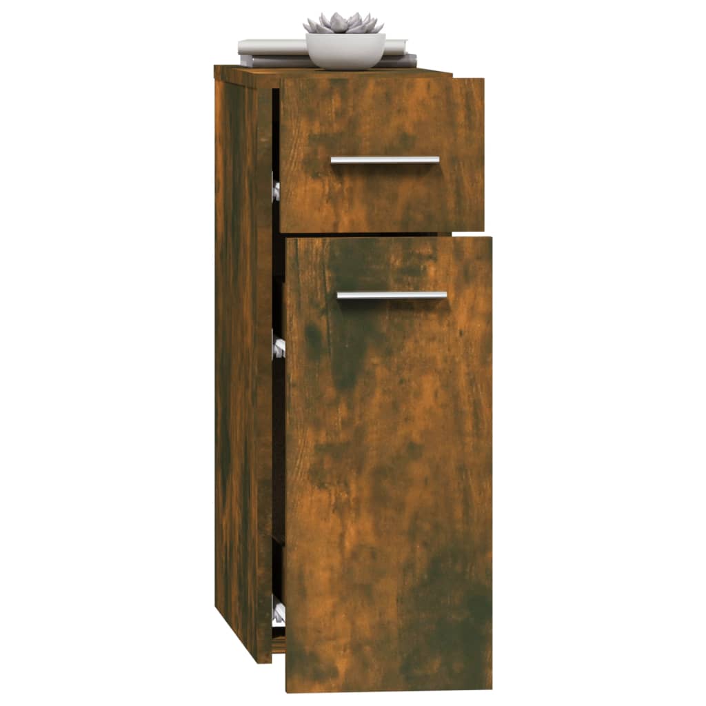 Apothecary Cabinet | Smoked Oak | Engineered Wood | Medium