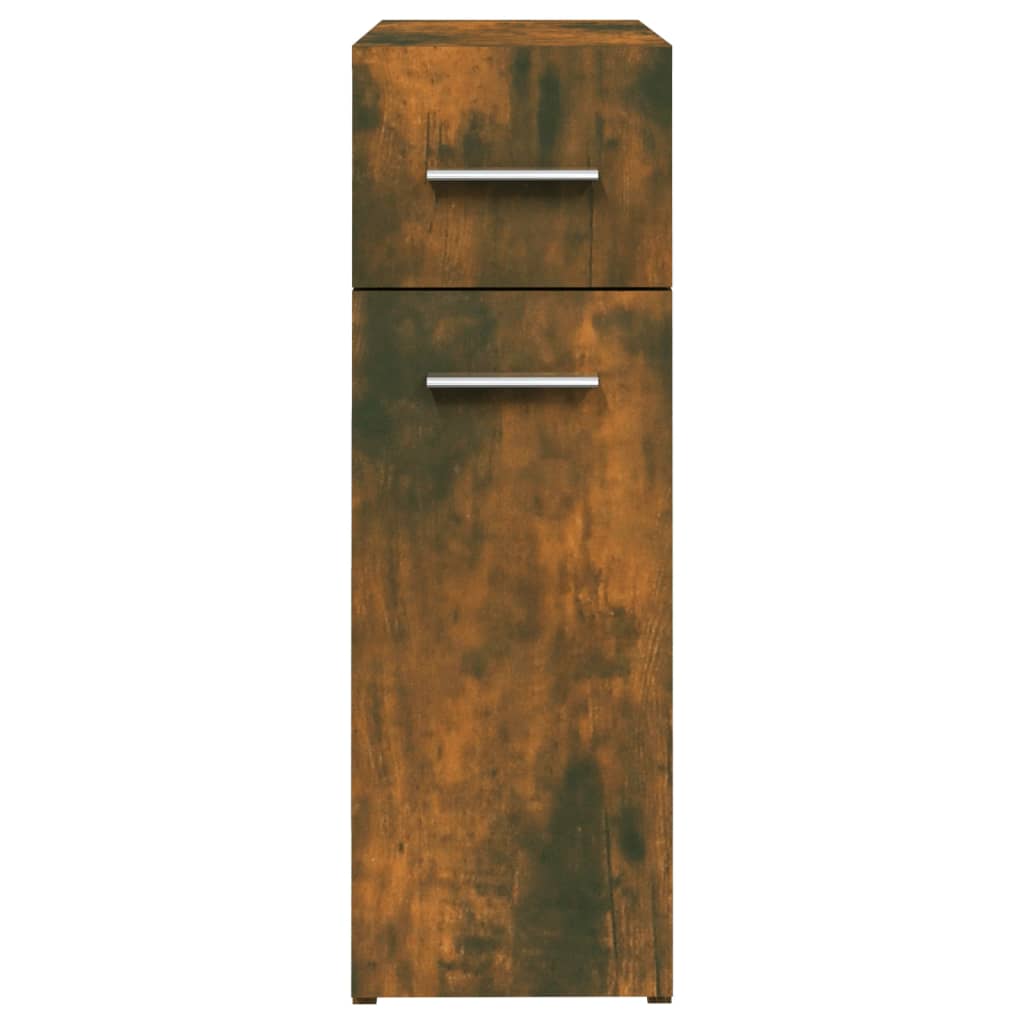Apothecary Cabinet | Smoked Oak | Engineered Wood | Medium
