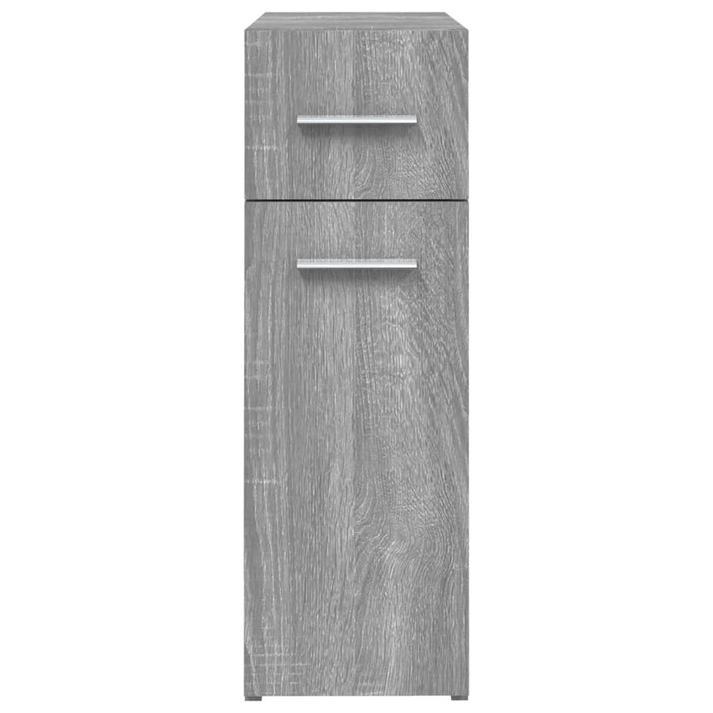 vidaXL Apothecary Cabinet Grey Sonoma 20x45.5x60 cm Engineered Wood