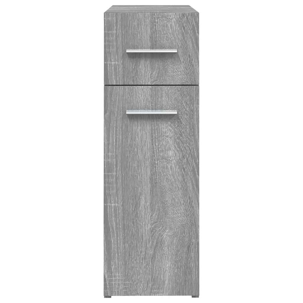 Apothecary Cabinet Grey Sonoma 20x45,5x60 cm Engineered Wood