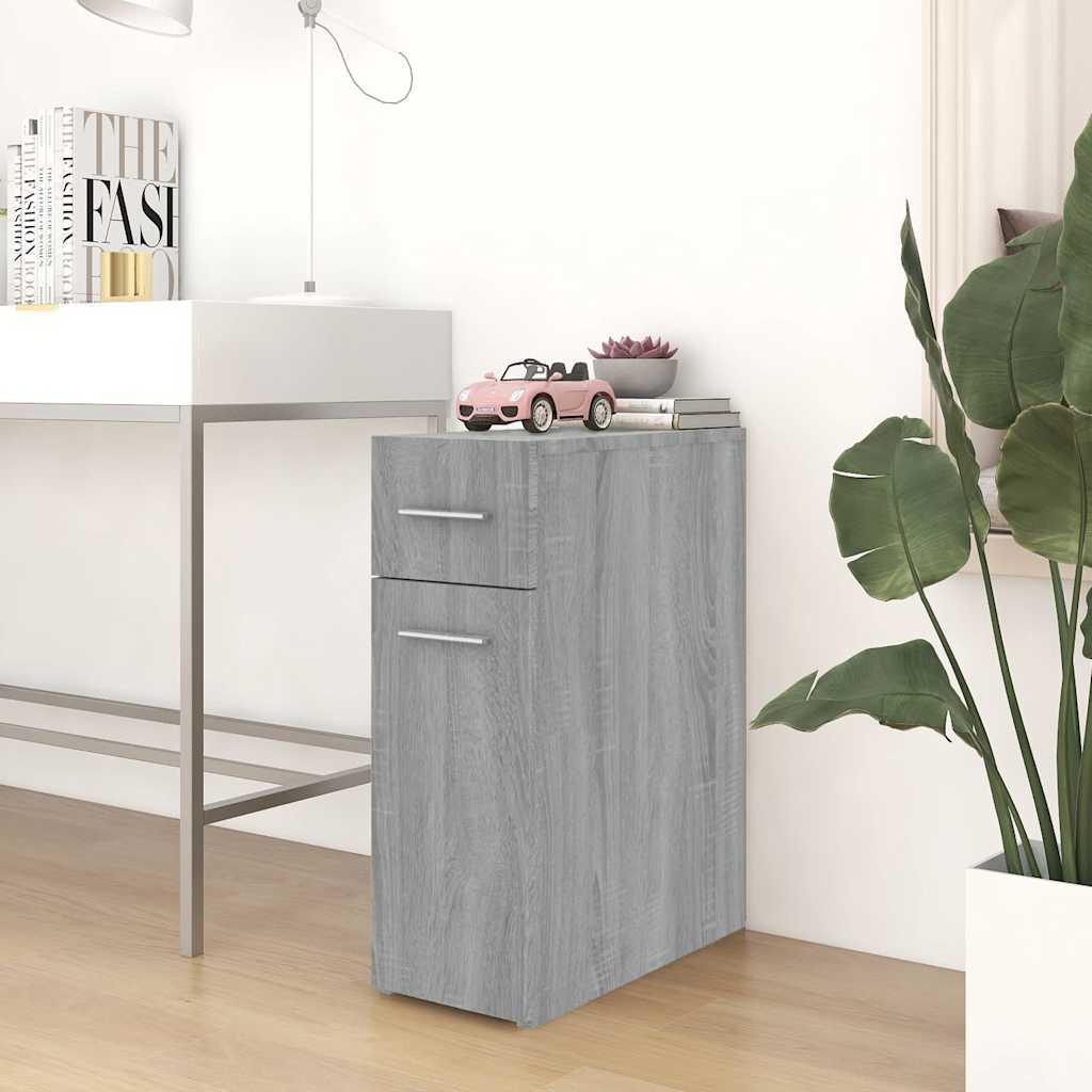 Apothecary Cabinet Grey Sonoma 20x45,5x60 cm Engineered Wood