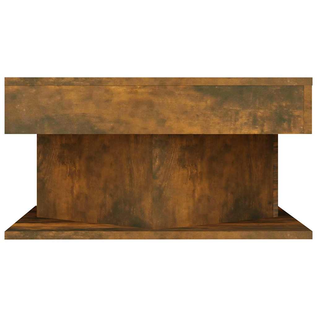 815942 vidaXL Coffee Table Smoked Oak 57x57x30 cm Engineered Wood