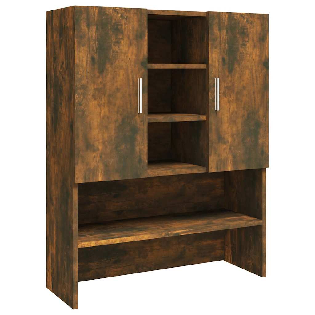 Washing Machine Cabinet Smoked Oak 70,5x25,5x90 cm